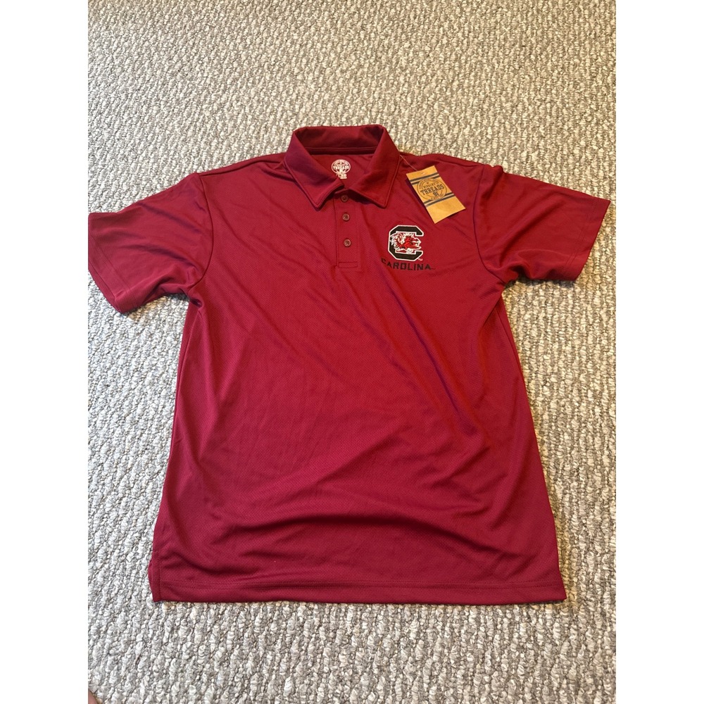 Rivalry Threads South Carolina Gamecocks Polo Shirt Mens Small Red NWT